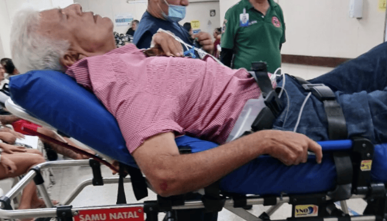 Fernando Freire passa mal durante almoço, e é levado ao Hospital Walfredo Gurgel